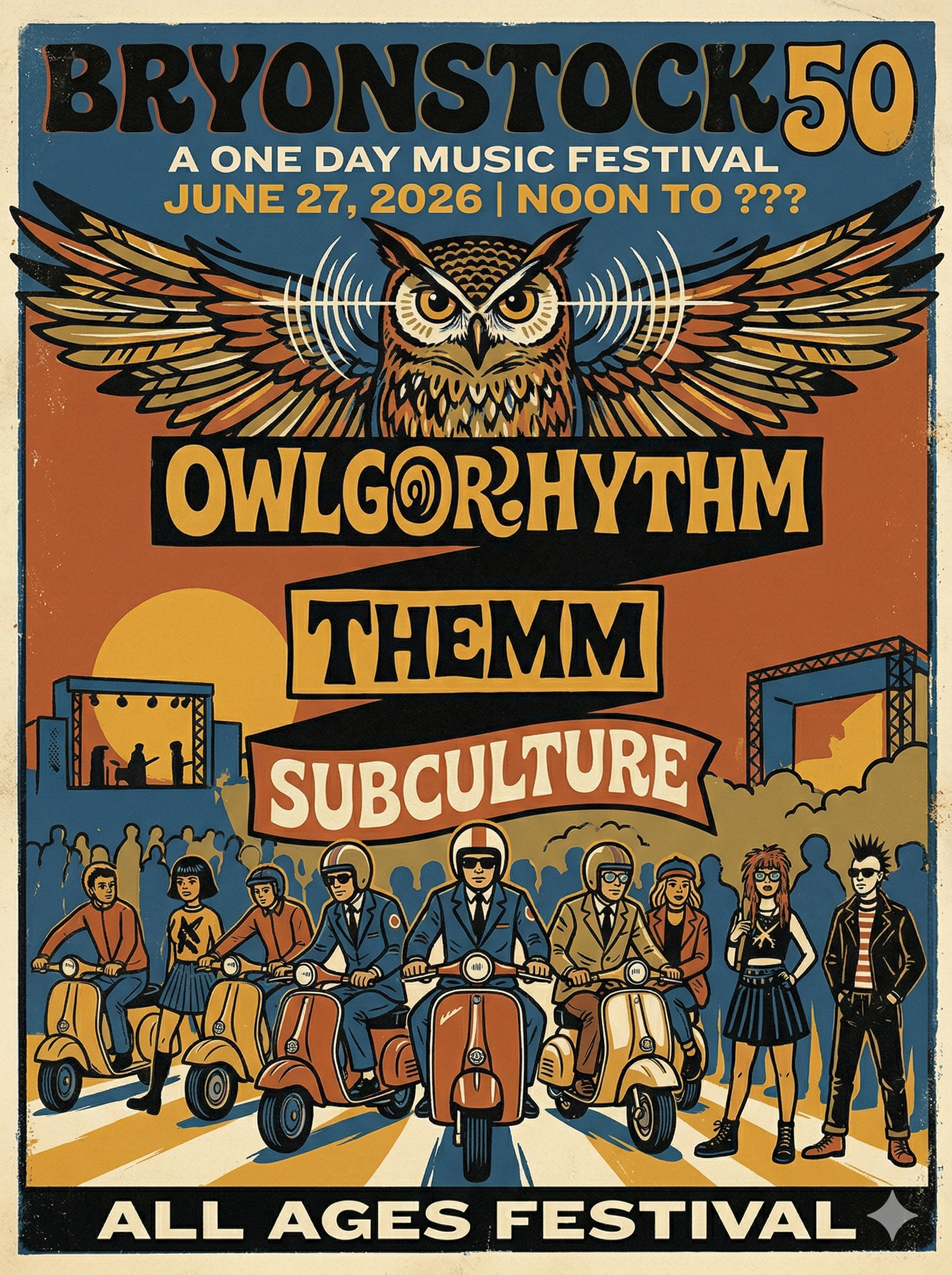 Bryonstock 50 poster